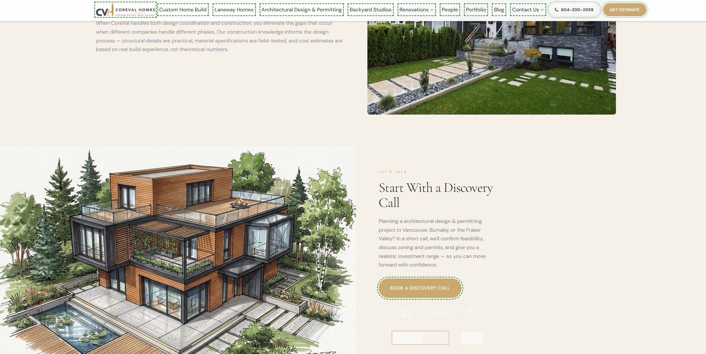 Custom Home Builder Website Rebuild screenshot 3
