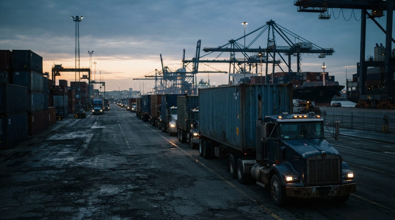 Real-Time Fleet Compliance Monitoring for a Drayage Carrier