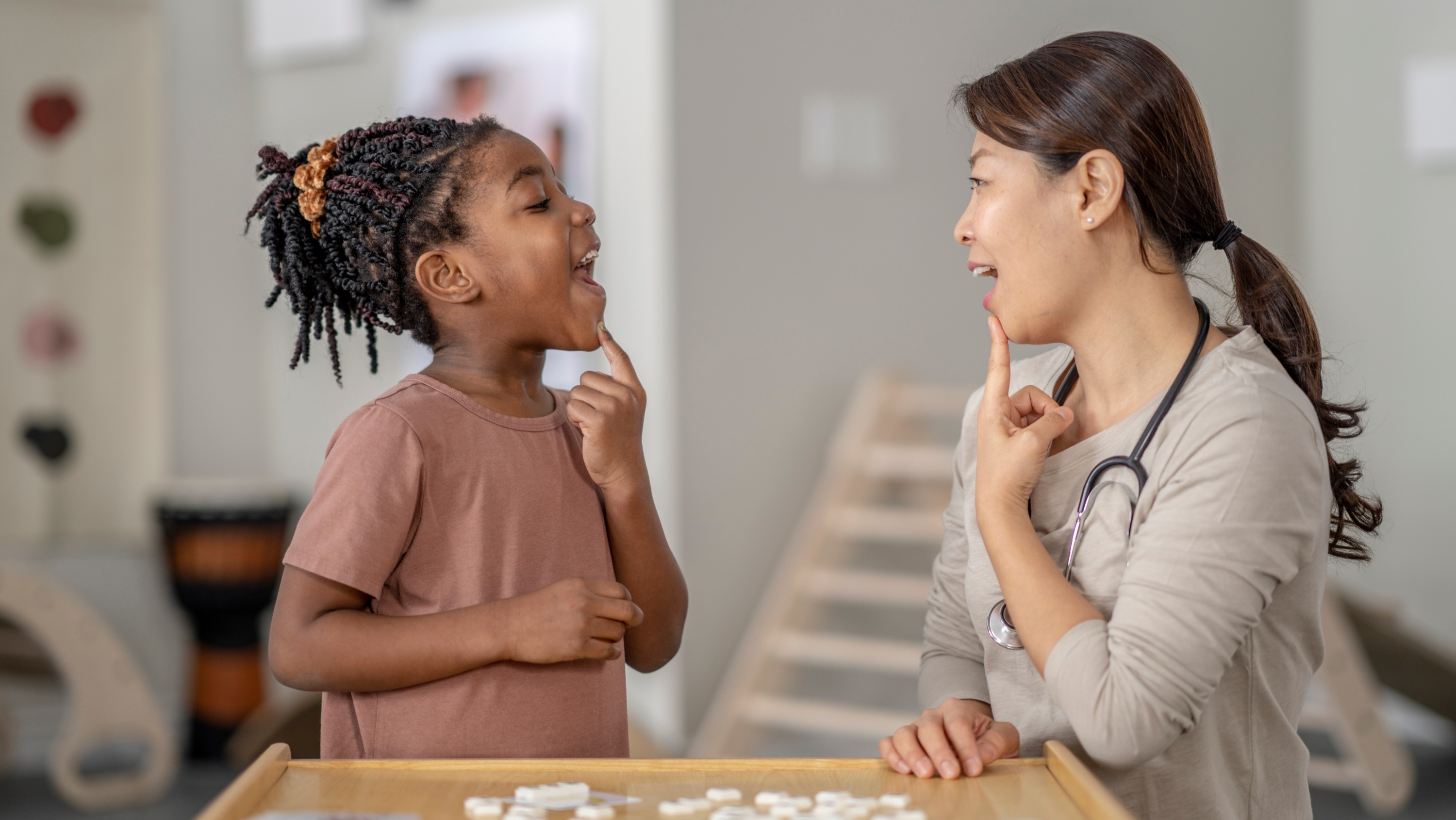A language development session at KidStart Pediatric Therapy in Burnaby